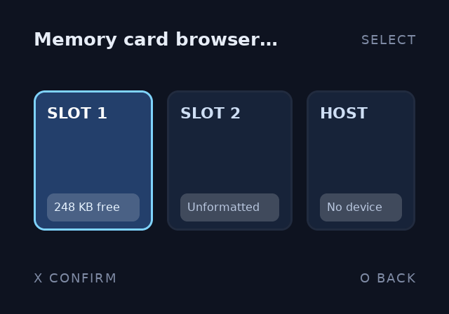 CSS demo screen, root theme, 4:3, first card focused: rounded panels, a translucent wash over each panel fill, an ellipsized title and the focus ring